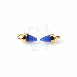 GLA-067-G【2個入り】ラウンドコーングラスチャーム,Mini Round Cone Glass Charm 3枚目の画像