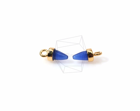 GLA-067-G【2個入り】ラウンドコーングラスチャーム,Mini Round Cone Glass Charm 3枚目の画像