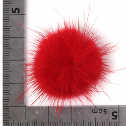 BSC-056-G [4件]水貂紅，小水貂球（紅） 第5張的照片