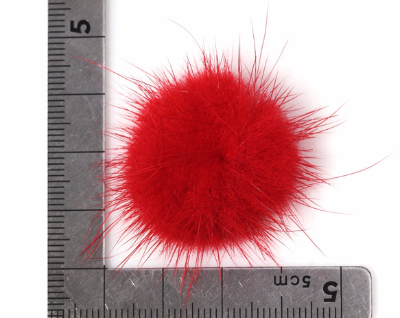 BSC-056-G [4件]水貂紅，小水貂球（紅） 第5張的照片