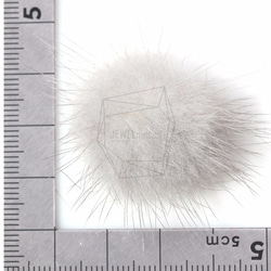 BSC-058-G【4個入り】ミンクファーグレー,mini Mink Ball(gray) 5枚目の画像