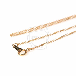 CHN-008-G【1個入り】14KGFネックレスチェーン,Gold Filled Chain with clasp 1枚目の画像