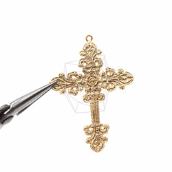 PDT-849-MG【2個入り】クロスペンダント,Cross Pendant/39mm x 55mm 4枚目の画像