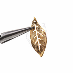 PDT-854-MG【4個入り】リーフペンダント,Leaf Pendant/ 10mm x 25mm 4枚目の画像