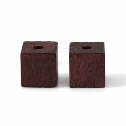 BSC-090-G【5個入り】キューブウッドビーズ,Cube Wooden Beads /15mm x 15mm 1枚目の画像