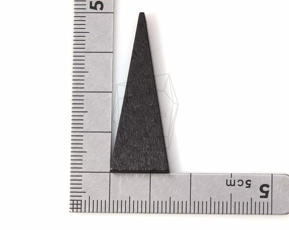 BSC-094-G [4件]三角木珠子，三角木珠 第5張的照片