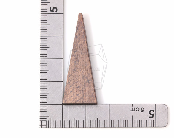 BSC-095-G [4件]三角木珠子，三角木珠 第5張的照片