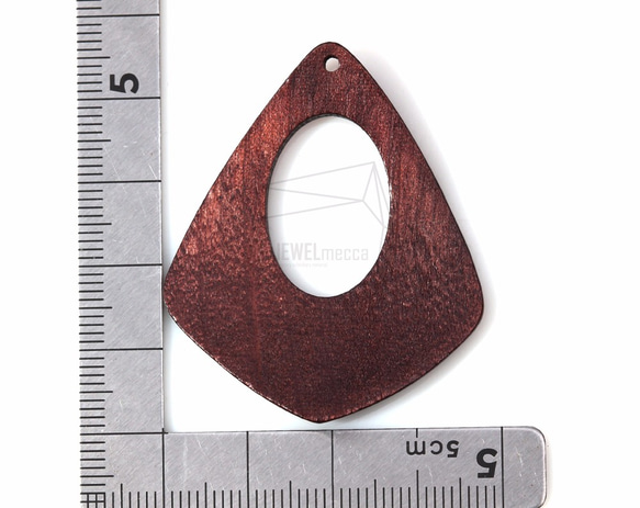 BSC-103-G【4個入り】ダイヤモンドウッドビーズ,rhombus Wooden Beads 5枚目の画像