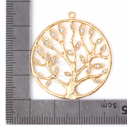 PDT-828-MG【1個入り】ツリーライフペンダント,Tree of Life Pendant/33mm x 33m 5枚目の画像