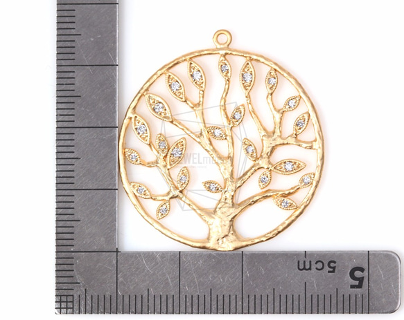 PDT-828-MG【1個入り】ツリーライフペンダント,Tree of Life Pendant/33mm x 33m 5枚目の画像