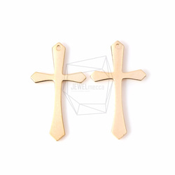 PDT-926-MG【2個入り】クロスペンダント,Cross Pendant/ 20mm x 35mm 1枚目の画像