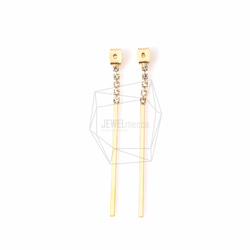 ERG-236-MG【2個入り】バーイヤリングキャッチ,bar Earring Clutch/ 2mm x 60mm 2枚目の画像