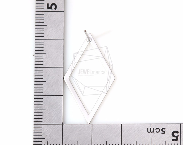 ERG-238-MR [4 件] 鑽石耳環，鑽石形狀耳柱 第5張的照片