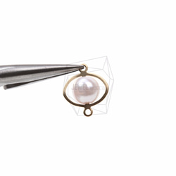 PDT-843-MG【2個入り】ABSパールペンダント,ABS Pearl Pendant/ 14mm x 16mm 4枚目の画像