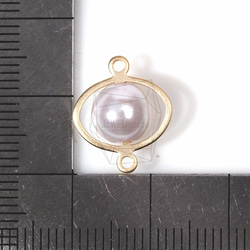 PDT-843-MG【2個入り】ABSパールペンダント,ABS Pearl Pendant/ 14mm x 16mm 5枚目の画像