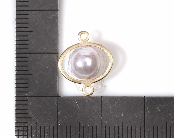 PDT-843-MG【2個入り】ABSパールペンダント,ABS Pearl Pendant/ 14mm x 16mm 5枚目の画像