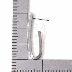 ERG-308-MR【2個入り】ベントスティックピアス,Bent stick Ear Post/ 10mm x 30mm 5枚目の画像