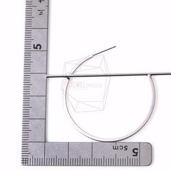 ERG-310-MR [2 件] 圓棒耳環，圓棒耳柱 / 40mm x 55mm 第5張的照片