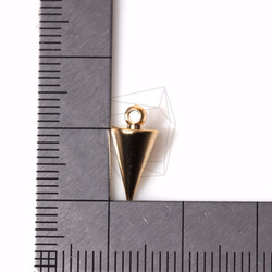 PDT-951-MG [4個]圓錐形吊墜，圓錐形吊墜/ 6mmx13mm 第5張的照片