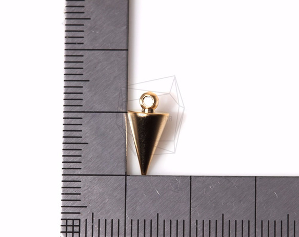 PDT-951-MG [4個]圓錐形吊墜，圓錐形吊墜/ 6mmx13mm 第5張的照片