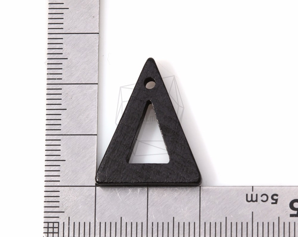 BSC-121-G【4個入り】トライアングルウッドビーズ,triangle Wooden Beads 5枚目の画像