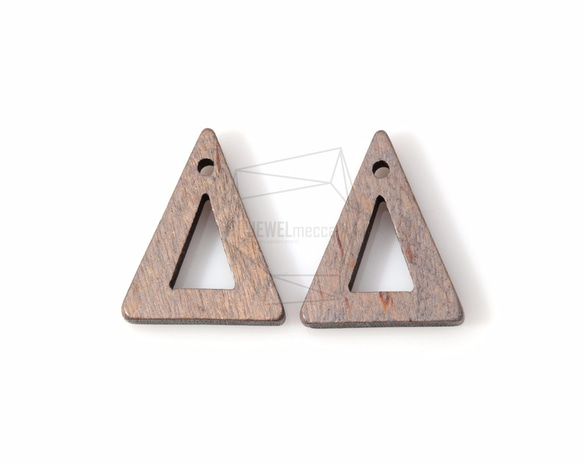 BSC-122-G【4個入り】トライアングルウッドビーズ,triangle Wooden Beads 1枚目の画像