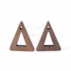 BSC-122-G【4個入り】トライアングルウッドビーズ,triangle Wooden Beads 3枚目の画像