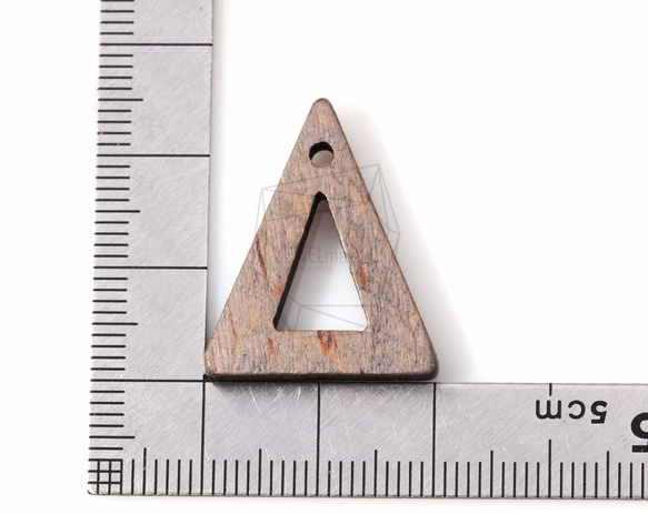 BSC-122-G【4個入り】トライアングルウッドビーズ,triangle Wooden Beads 5枚目の画像