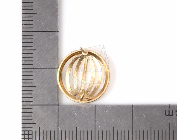 ERG-263-MG【2個入り】ラウンドパンプキンピアス,Round Pumpkin Ear Post 5枚目の画像