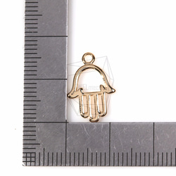 PDT-890-G【2個入り】ハムサペンダント,Hamsa pendant/ 12mm x17mm 5枚目の画像