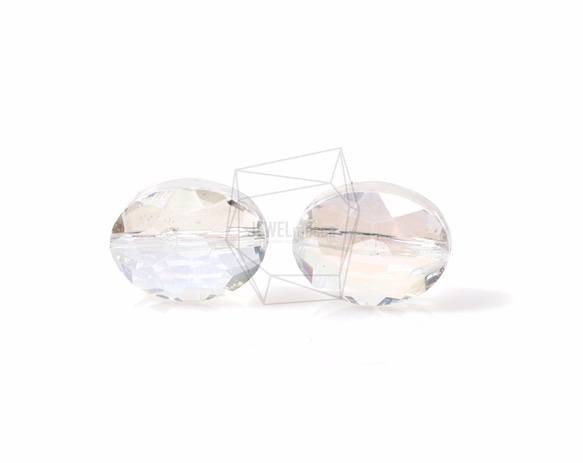 GLA-080-G【10個入り】クリスタルガラスビーズ,Crystal glass Beads/ 9mmx12mm 4枚目の画像