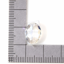 GLA-080-G【10個入り】クリスタルガラスビーズ,Crystal glass Beads/ 9mmx12mm 5枚目の画像