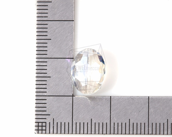 GLA-080-G【10個入り】クリスタルガラスビーズ,Crystal glass Beads/ 9mmx12mm 5枚目の画像