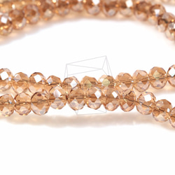 GLA-098-G【100個入り】クリスタルロンデルビーズ,Faceted Crystal Rondelle Bead 1枚目の画像