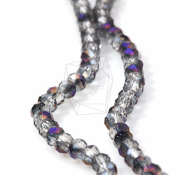 GLA-102-G【100個入り】クリスタルロンデルビーズ,Faceted Crystal Rondelle Bead 4枚目の画像