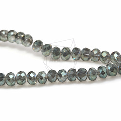 GLA-103-G【100個入り】クリスタルロンデルビーズ,Faceted Crystal Rondelle Bead 1枚目の画像