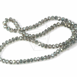 GLA-103-G【100個入り】クリスタルロンデルビーズ,Faceted Crystal Rondelle Bead 2枚目の画像