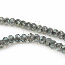 GLA-103-G【100個入り】クリスタルロンデルビーズ,Faceted Crystal Rondelle Bead 3枚目の画像