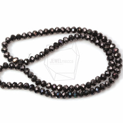 GLA-104-G【100個入り】クリスタルロンデルビーズ,Faceted Crystal Rondelle Bead 2枚目の画像