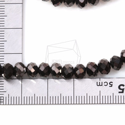 GLA-104-G【100個入り】クリスタルロンデルビーズ,Faceted Crystal Rondelle Bead 5枚目の画像