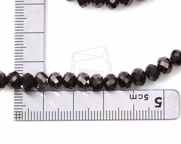 GLA-104-G【100個入り】クリスタルロンデルビーズ,Faceted Crystal Rondelle Bead 5枚目の画像