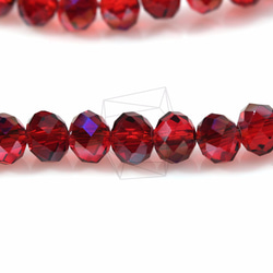 GLA-105-G【100個入り】クリスタルロンデルビーズ,Faceted Crystal Rondelle Bead 3枚目の画像