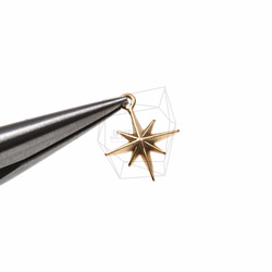 PDT-904-MG [2件] 星星吊飾、星星吊飾/ 10mmX14mm 第4張的照片