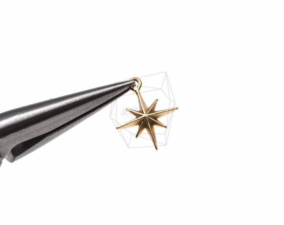 PDT-904-MG [2件] 星星吊飾、星星吊飾/ 10mmX14mm 第4張的照片