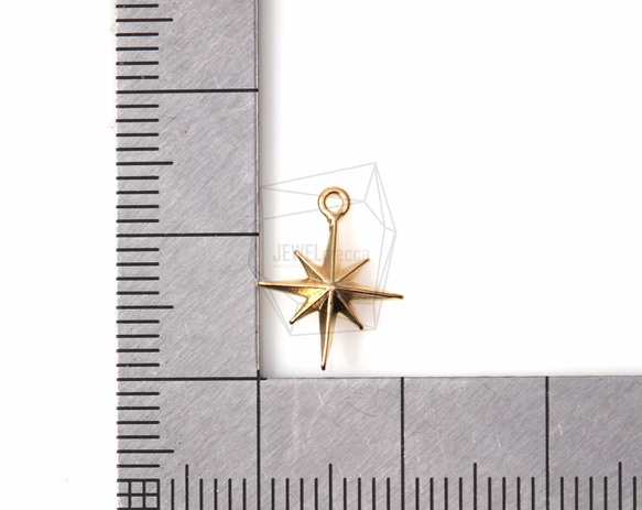 PDT-904-MG【2個入り】スターペンダント,Star Pendant/ 10mmX14mm 5枚目の画像