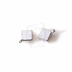 PDT-961-MR【4個入り】スクエアキューブペンダント,square Cube pendant/ 5mm x 5mm 3枚目の画像