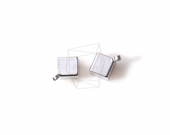 PDT-961-MR【4個入り】スクエアキューブペンダント,square Cube pendant/ 5mm x 5mm 3枚目の画像