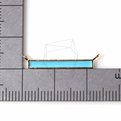 CNT-125-G [2個]綠松石條形吊墜，綠松石條形吊墜 第5張的照片