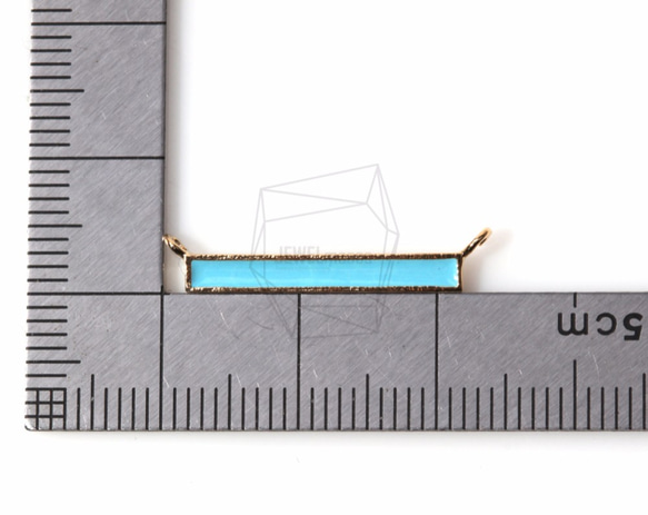 CNT-125-G [2個]綠松石條形吊墜，綠松石條形吊墜 第5張的照片