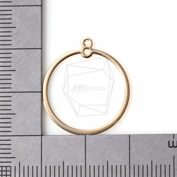 PDT-989-MG【2個入り】アイレットフープペンダント,Simple Eyelet Hoop Pendant 5枚目の画像